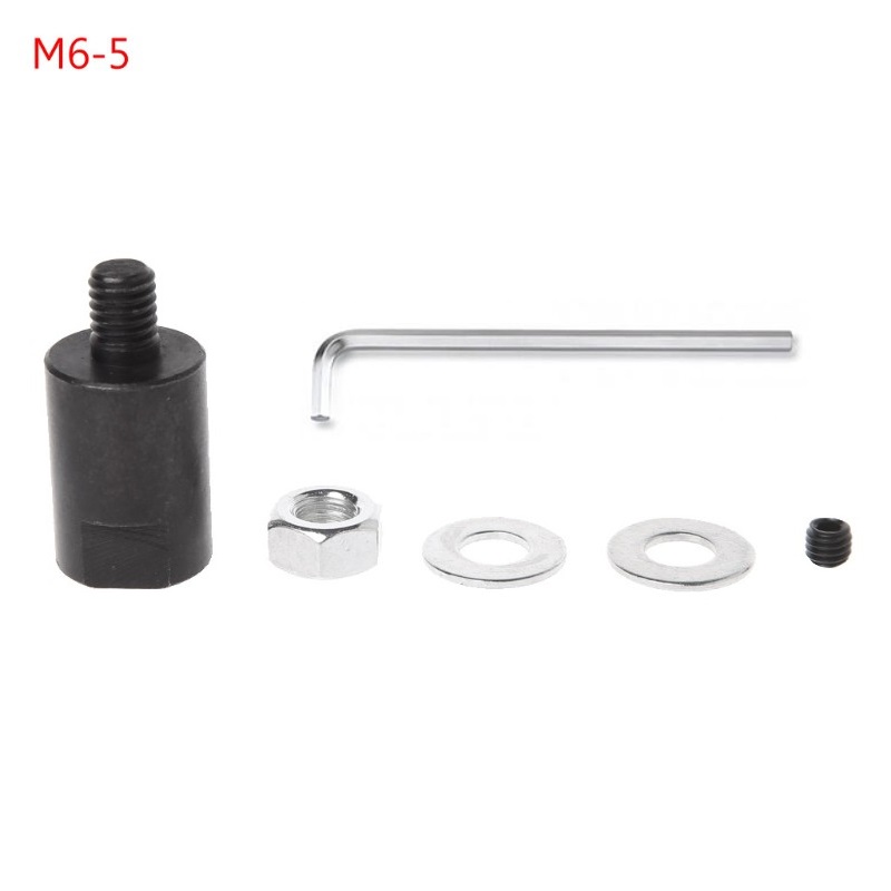 Trục kẹp lưỡi cắt m6 lỗ trục 3.17mm/4mm/5mm/6mm/8mm - chế máy cưa, máy cắt, máy mài