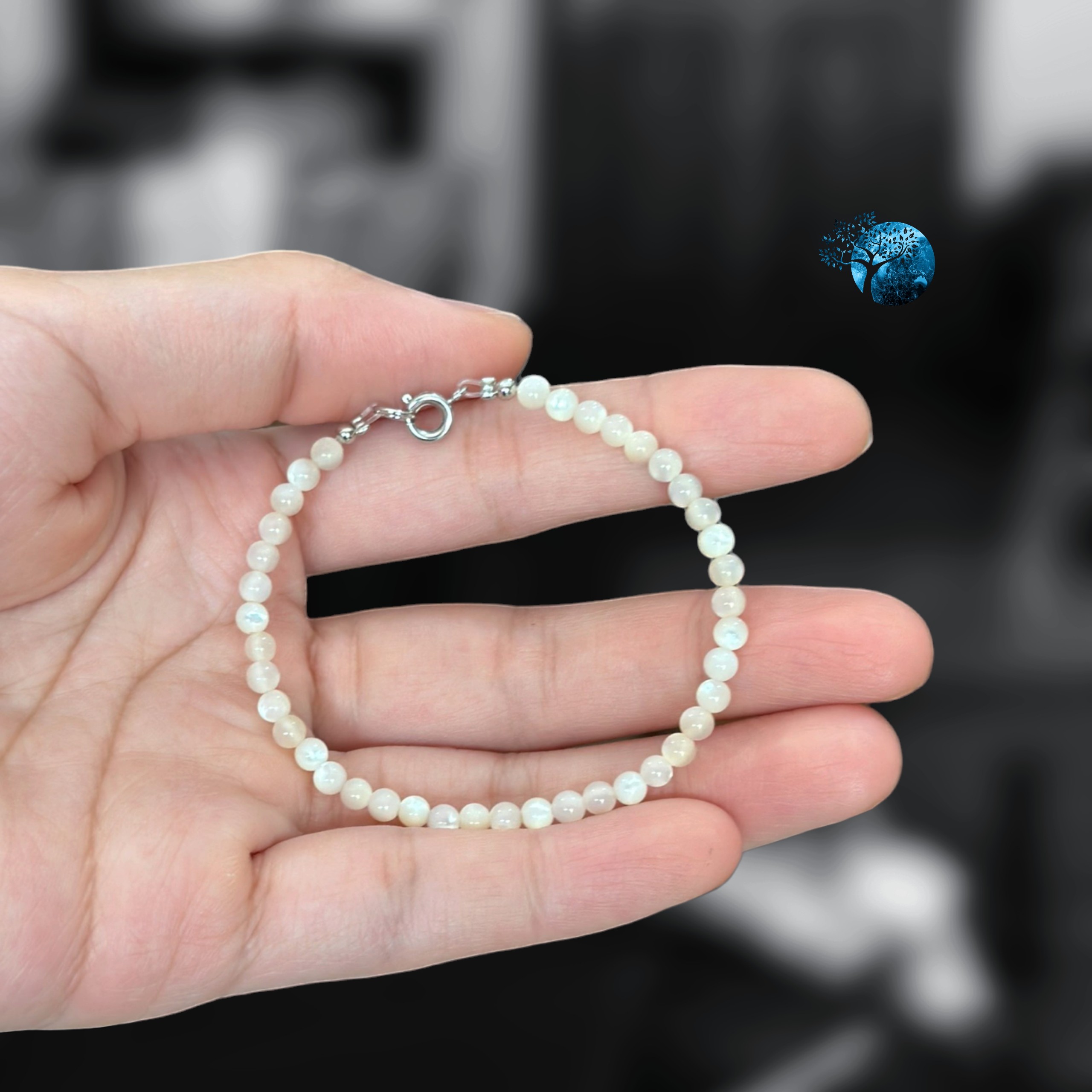 Vòng tay vỏ ốc xà cừ 3mm