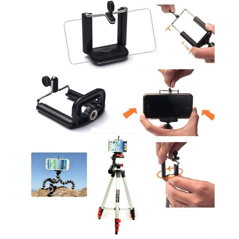 kẹp điện thoại cho Tripod