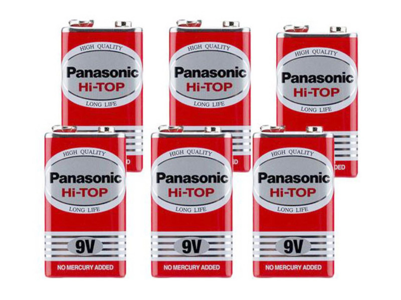 Pin vuông 9V Panasonic (10 viên) hàng chính hãng.