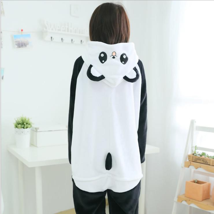 Bộ đồ thú pijama gấu trúc trắng đen