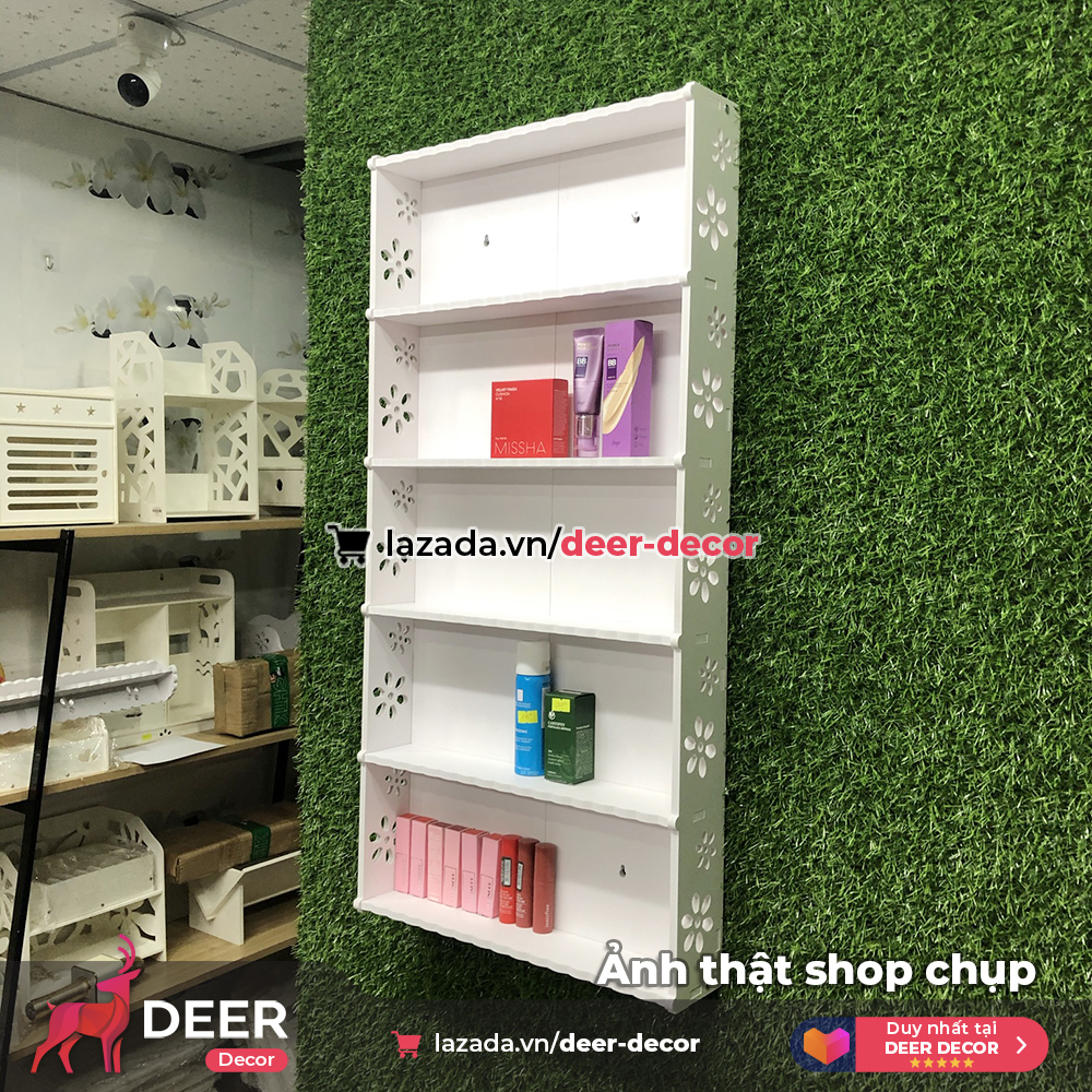 Kệ Để Nước Sơn - Để Mỹ Phẩm Treo Tường - DEER DECOR