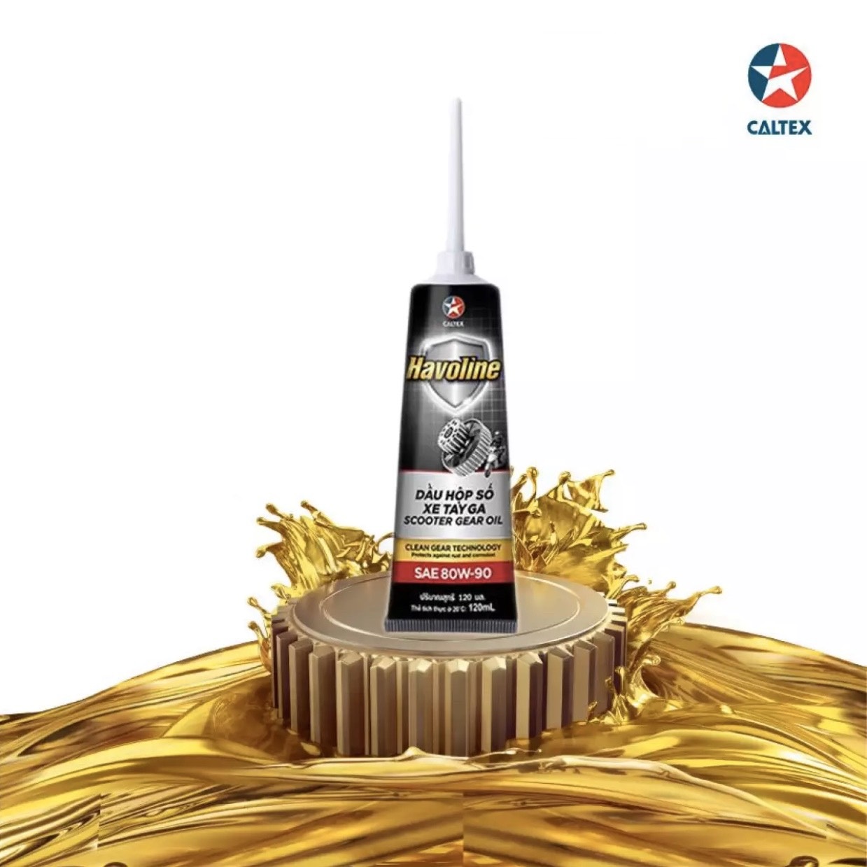 Dầu hộp số Caltex - nhớt láp Caltex Havoline Scooter Gear API GL-5 80W90