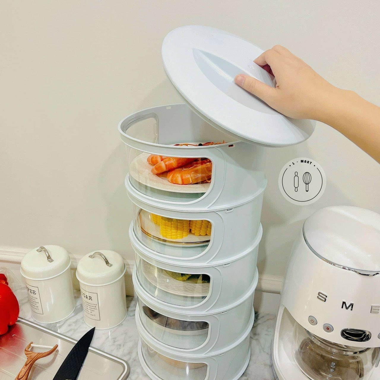 💥 LỒNG BÀN BUCOOK 5 TẦNG MỚI BẢO QUẢN THỰC PHẨM 💥