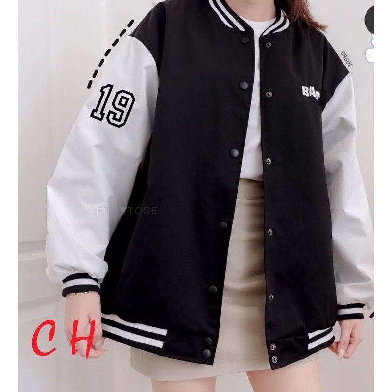 ÁO GIÓ BOMBER SỐ 19 PHỐI TAY LP68