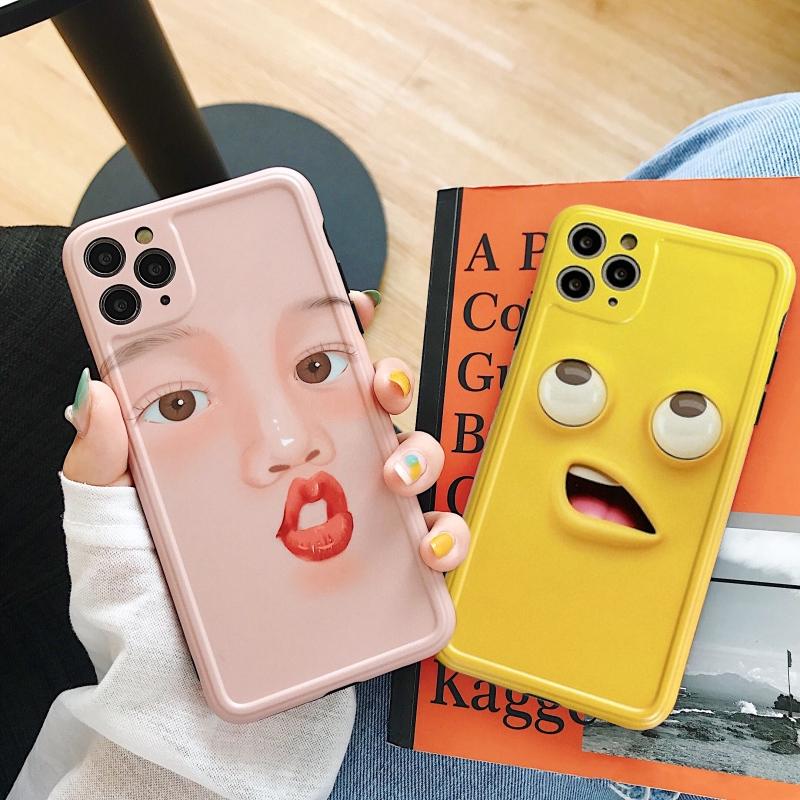 [ SALE LỖ ] Ốp Lưng Silicon IMD Bảo Vệ Camera Emoji Funny