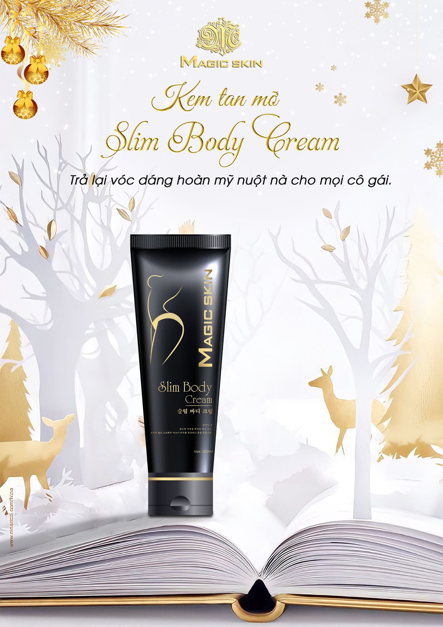 Kem Tan Mỡ Quế Gừng Magic Skin Slim Body Cream [CHÍNH HÃNG ]