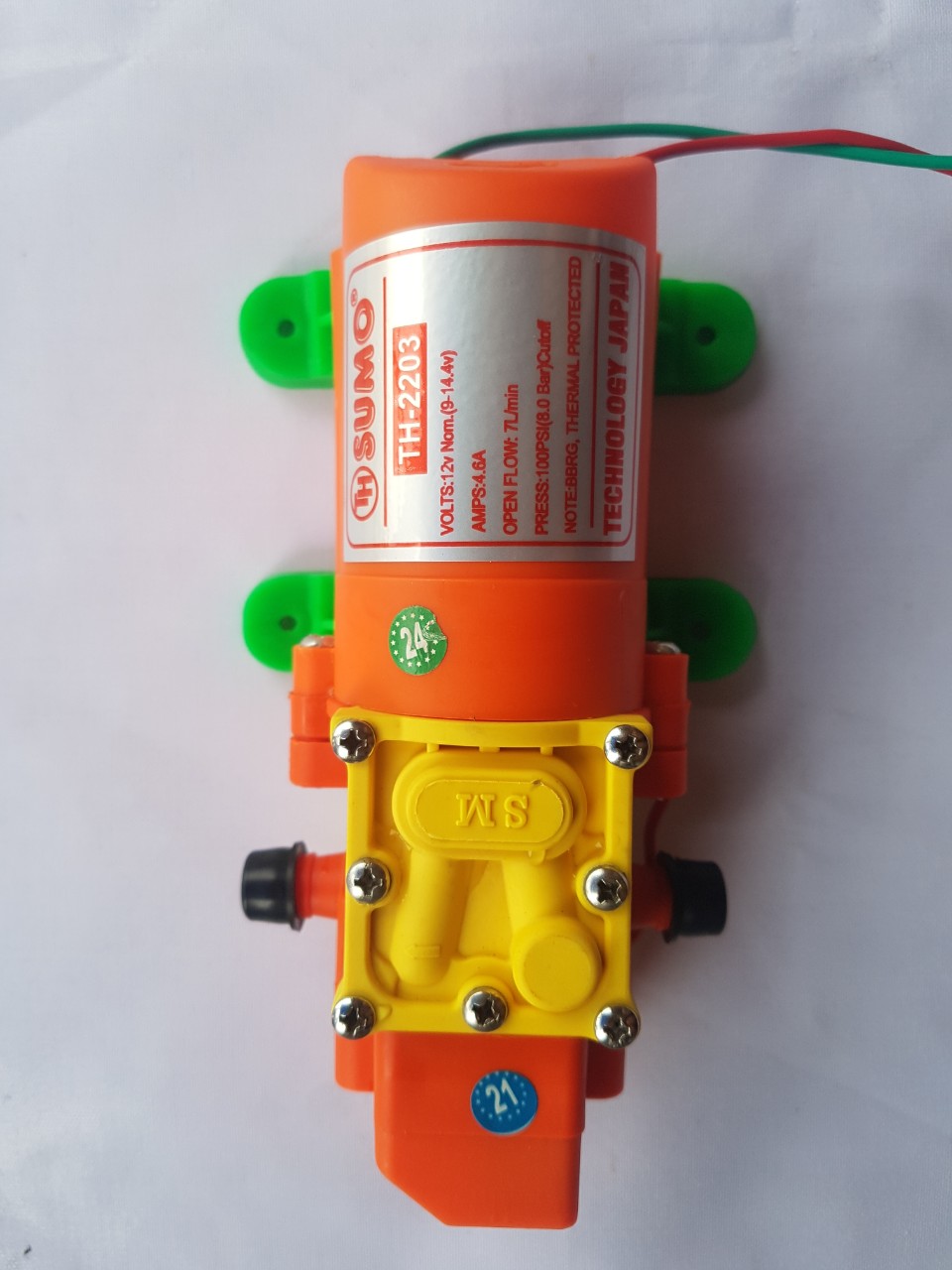 MÁY BƠM MINI 12V 4,6A - MÁY BƠM SUMO 12V60W CÔNG SUẤT 7L/PHÚT