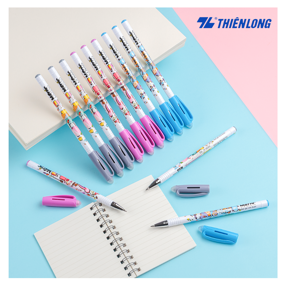 Bút gel xóa được Thiên Long 0.5mm (20 bút/hộp) TP-GELE01