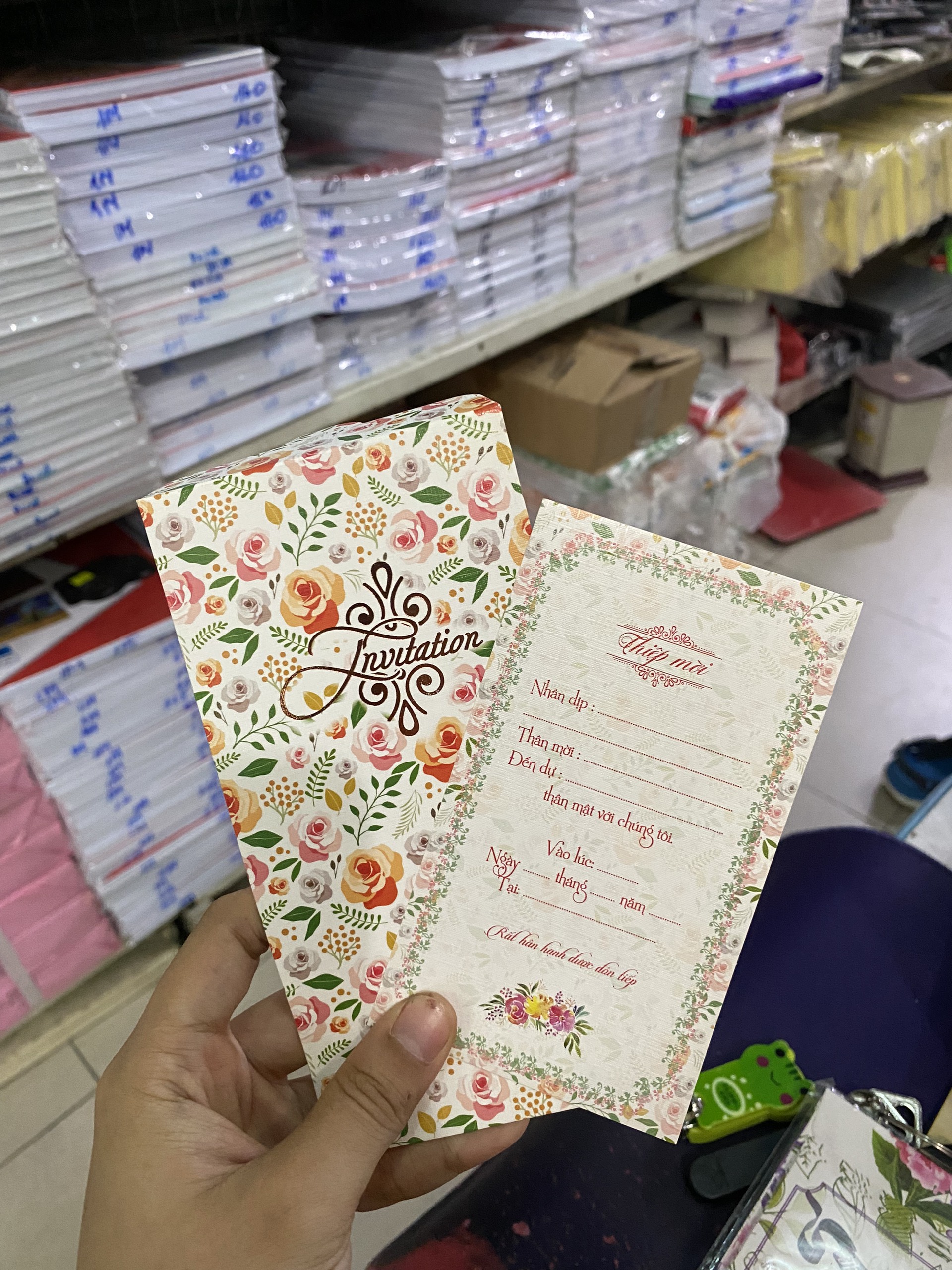 Bộ 10 thiệp mời Tân gia, Sinh nhật, ...kiểu dáng sang trọng
