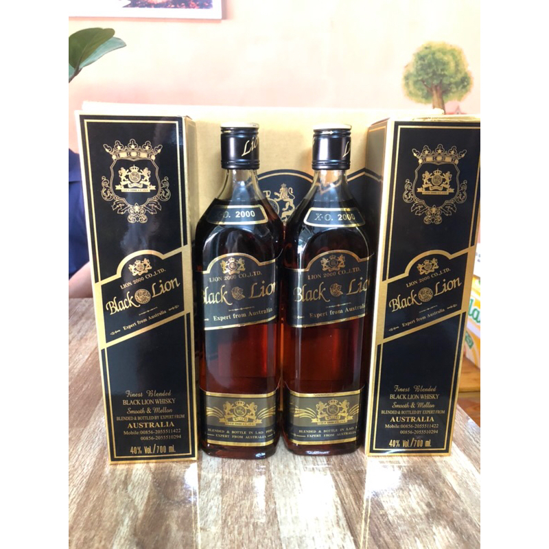 Black Lion 40%, chai vuông 700ml nhập từ Lào - ( chính hãng)