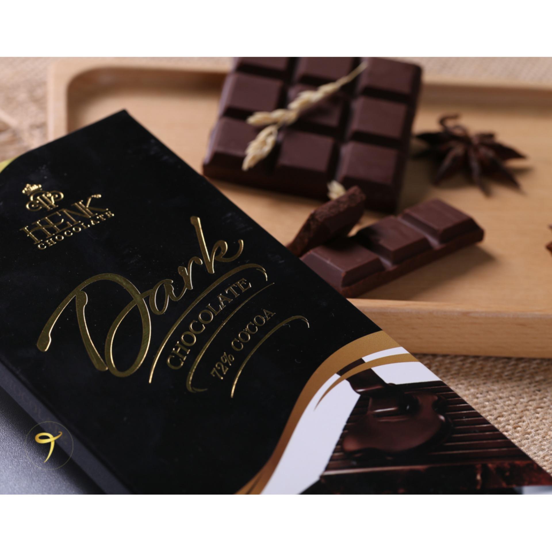 Socola đen 72% Henk thanh 50g và thanh 100g