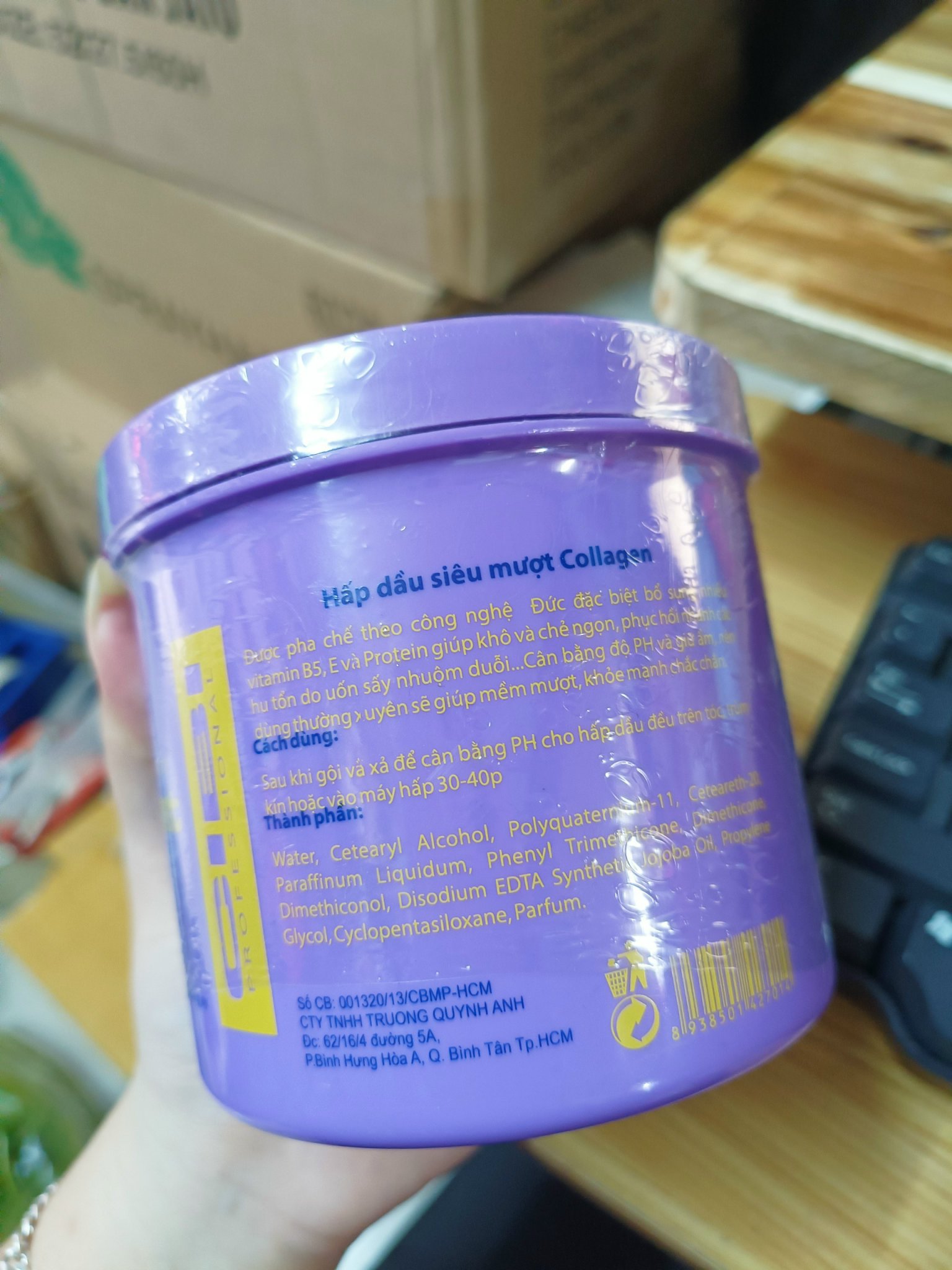 KEM Ủ HẤP TÓC, DƯỠNG TÓC BÓNG KHỎE, SIÊU MƯỢT COLLAGEN CIBI 600G