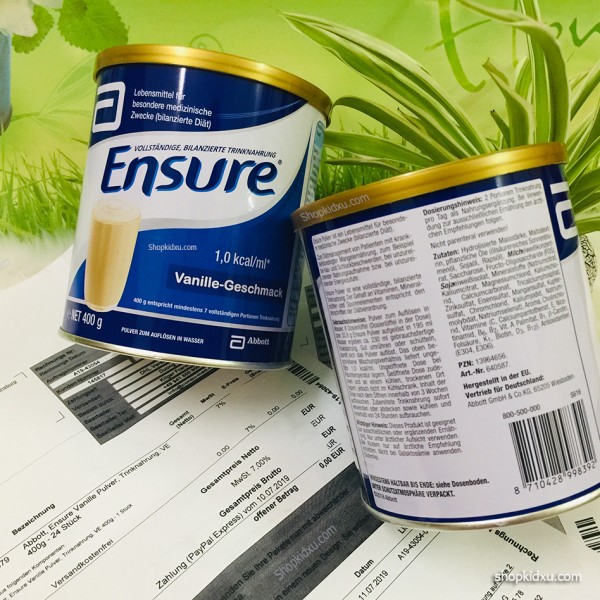 Sữa Bột ENSURE nội địa Đức vị Vanille 400g