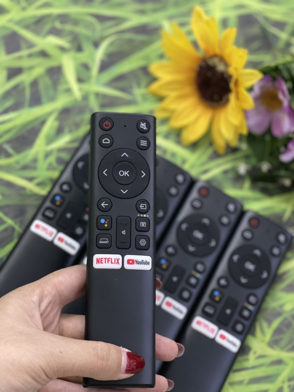 Remote tivi Casper giọng nói mẫu 02( bảo hành- tặng Pin)