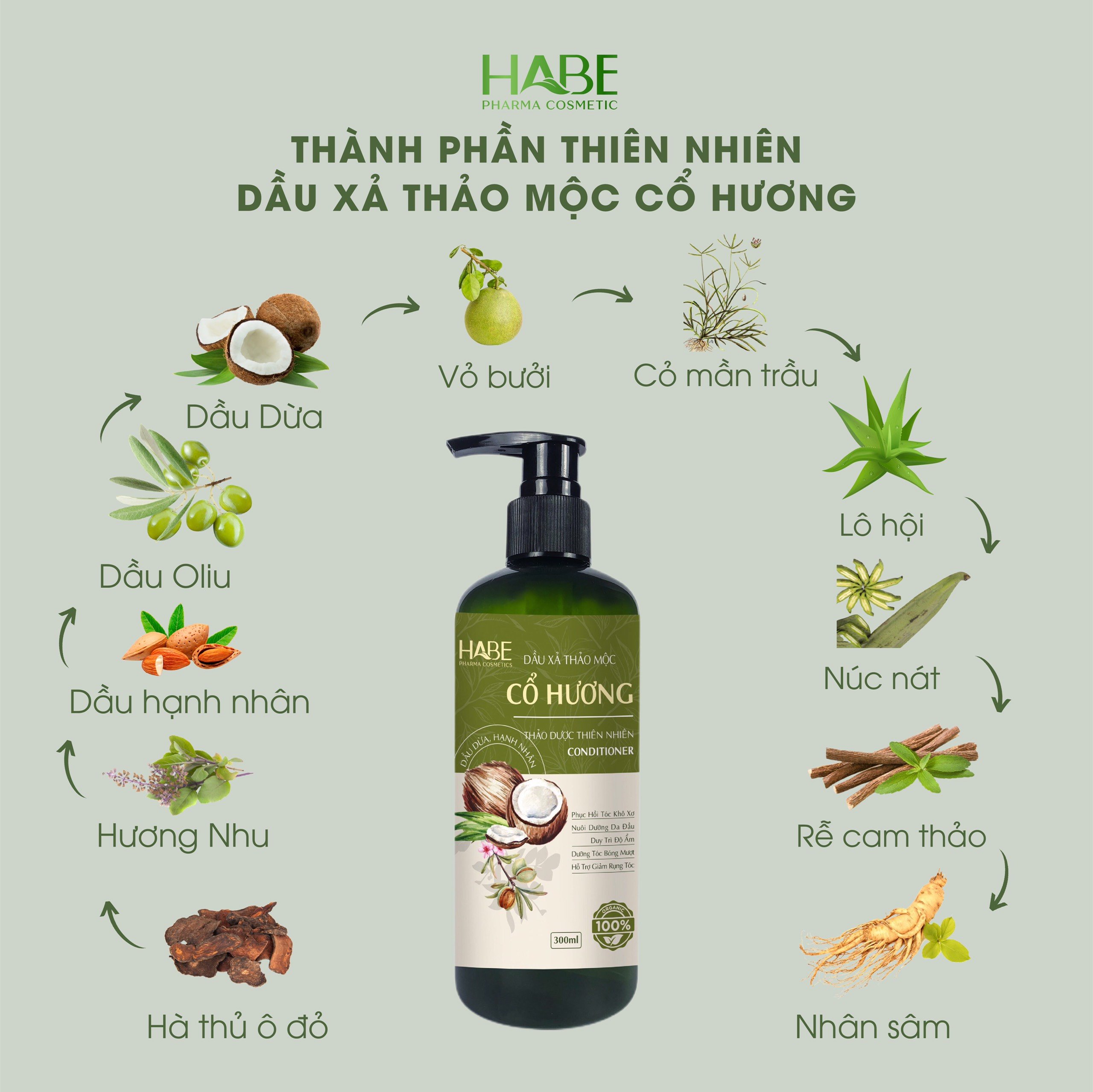 Combo Gội Xả Xịt Cổ Hương