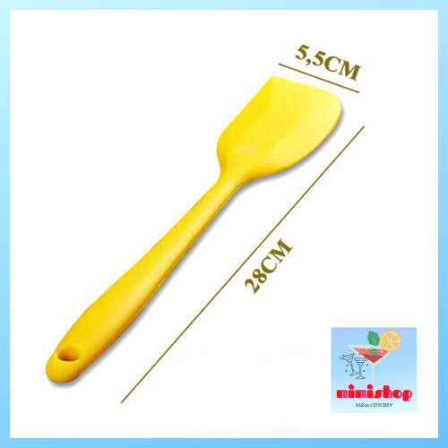 Cây Vét Bột Silicon. Cây Vét Bột Spatula Silicon Đúc (Phới Silicon) – Dụng Cụ Pha Chế