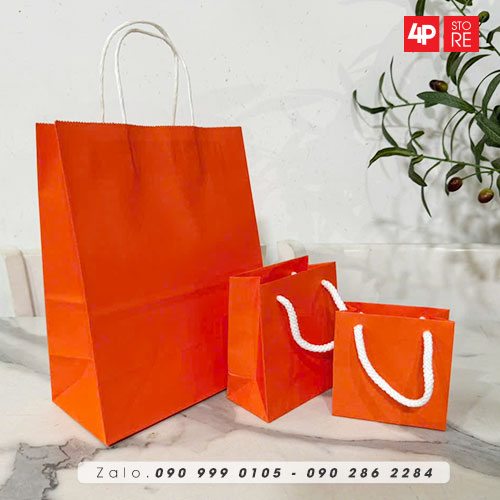 01 TÚI KRAFT CAM 120GSM - NHIỀU SIZE