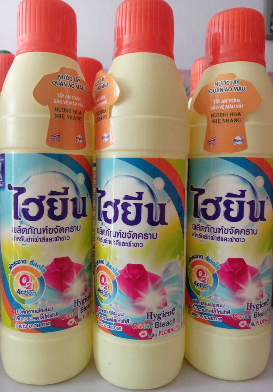 Tẩy quần áo màu Hygiene 500ml Thái lan