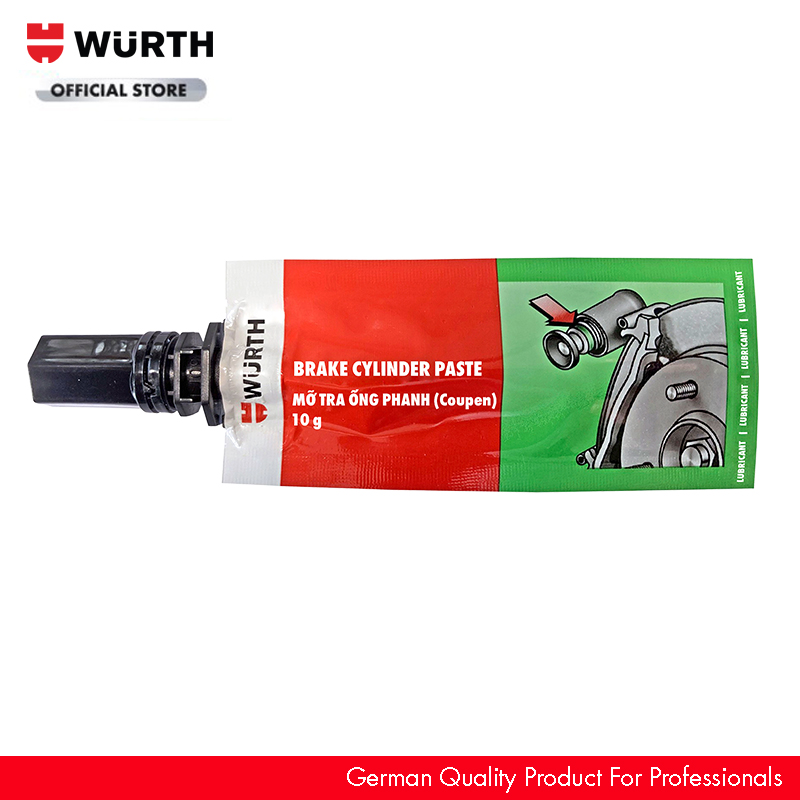 Wurth Mỡ Tra Ống Phanh Ô tô (Tra Coupen) Dạng Tuýp Brake Cylinder Paste 10G