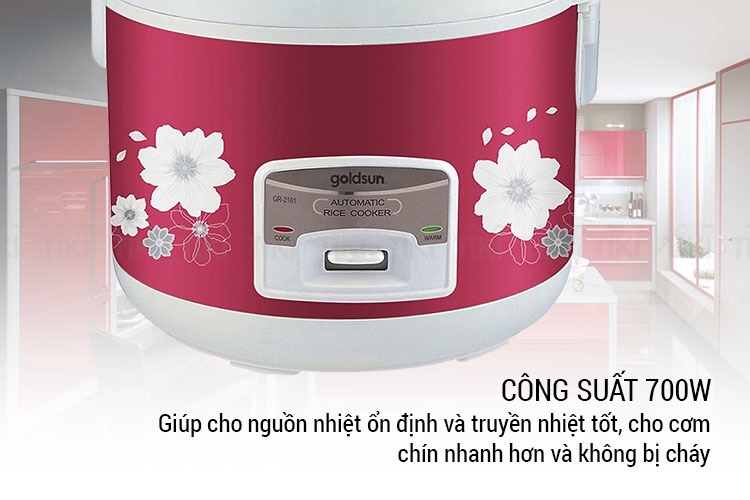 Nồi Cơm Điện Goldsun GR-2181 (1.8 Lít)