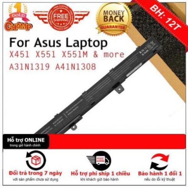 Pin laptop Asus F451 F451CA F451MA F451MAV Hàng nhập khẩu chính hãng