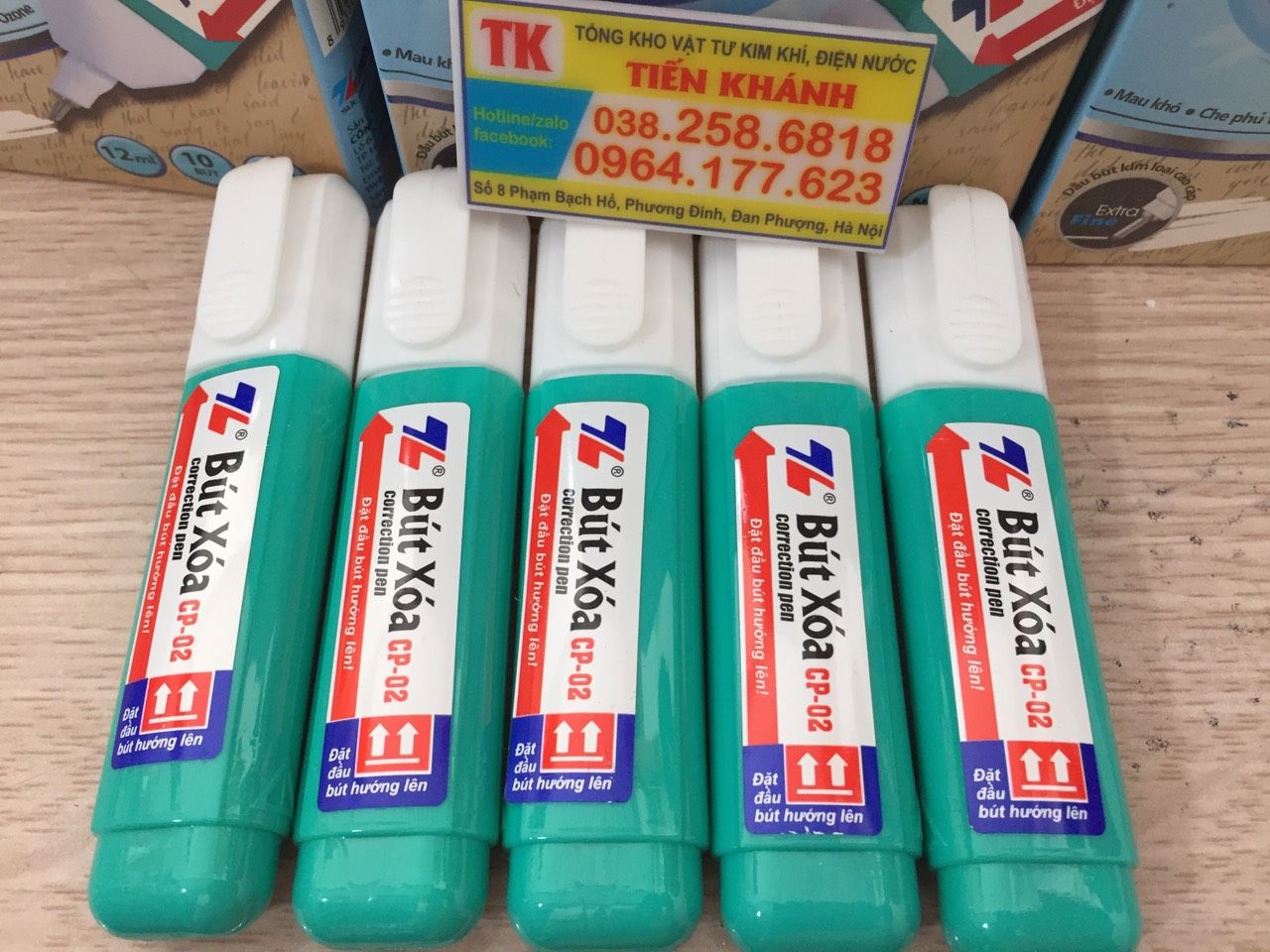 Hộp 10 chiếc Bút xoá Thiên Long CP-02 12ml
