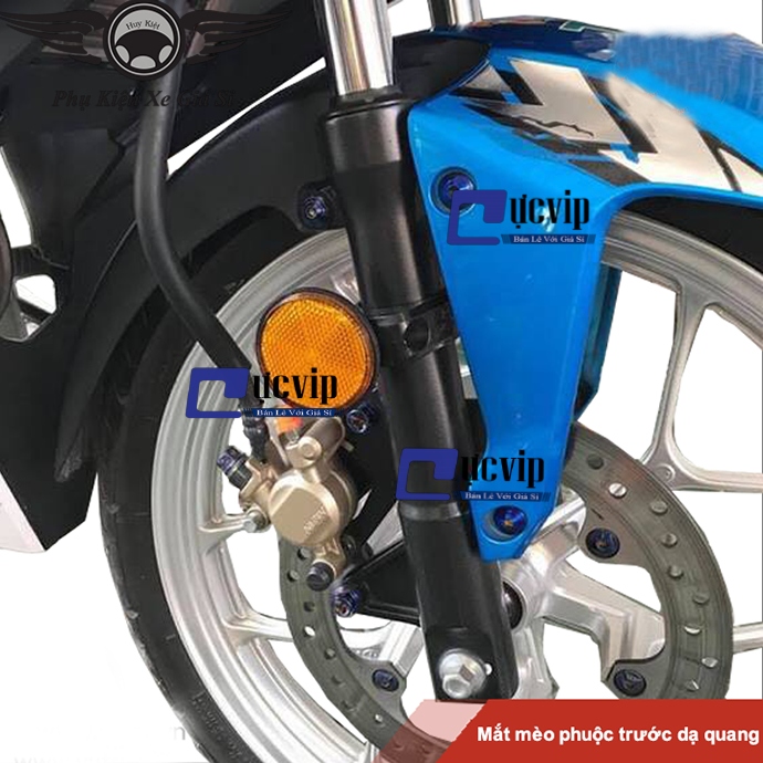 Mắt Mèo Sau Dạ Quang Tròn Kèm Pat MS2709