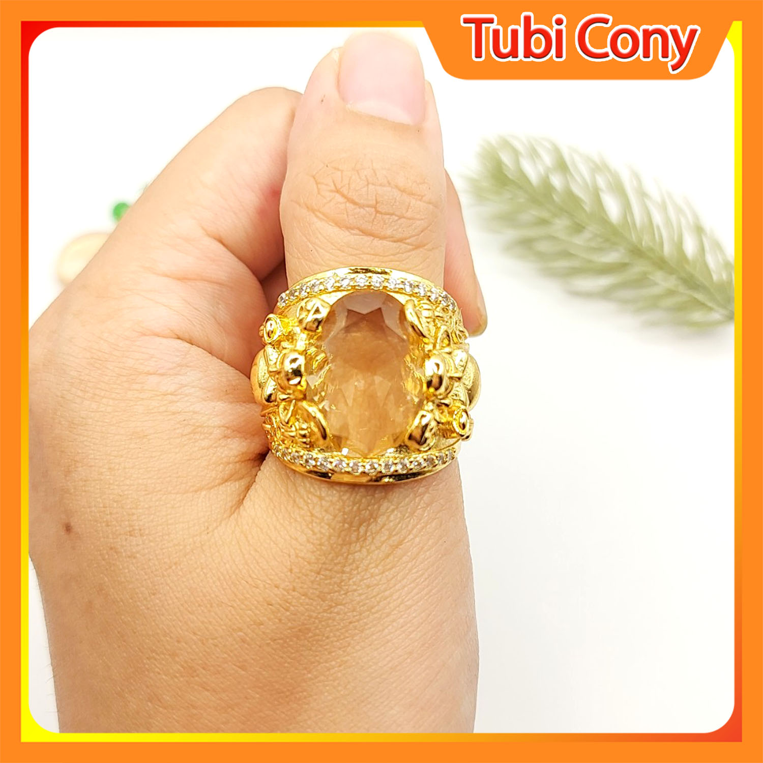 Male ring feng shui wealth god he Địa Stone gold ultra-durable color-suction suction Loc-Peace-tch