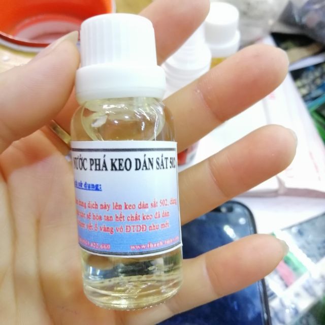 1 lọ nước phá keo dán sắt 502
