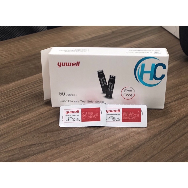 Que thử đường huyết YUWELL 710 (50 que + 50 kim)