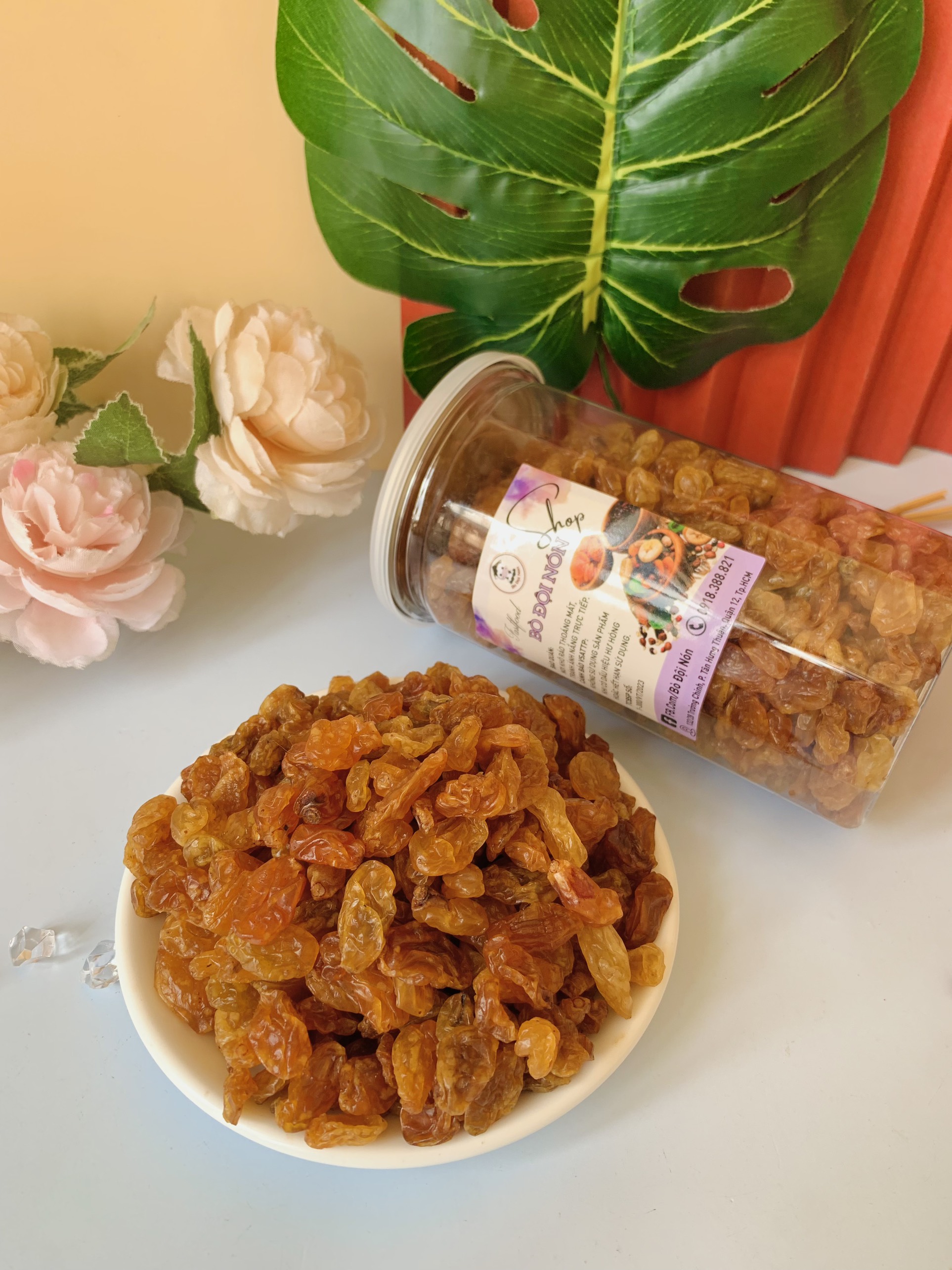 500G NHO KHÔ VÀNG ẤN ĐỘ BÒ ĐỘI NÓN