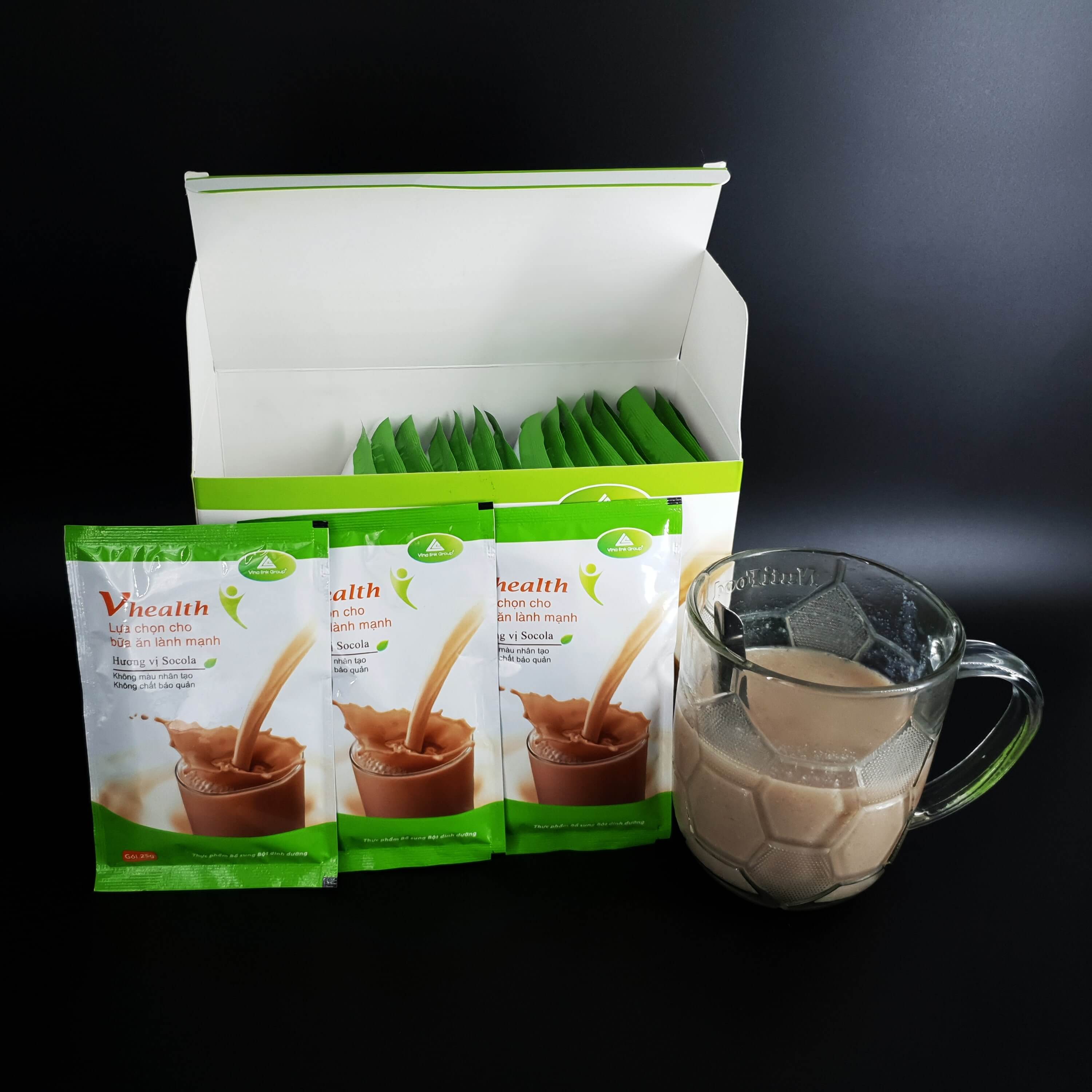 THỰC PHẨM BỔ SUNG BỘT DINH DƯỠNG VHEALTH (VỊ SOCOLA)