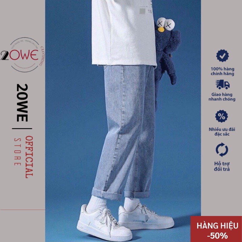 Quần jean nam baggy ống suông rộng TR01 chất vải jeans bò cao cấp hottrend 2023 20we