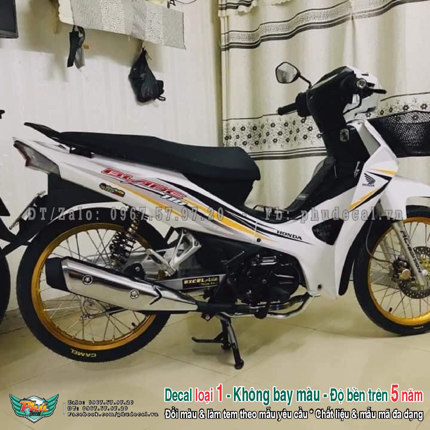 Tem rời Blade Trắng đen