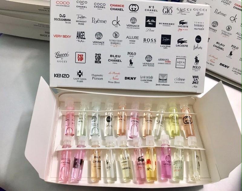 BỘ 20 CHAI NƯỚC HOA MINI HÀNG TEST ĐỦ MÙI