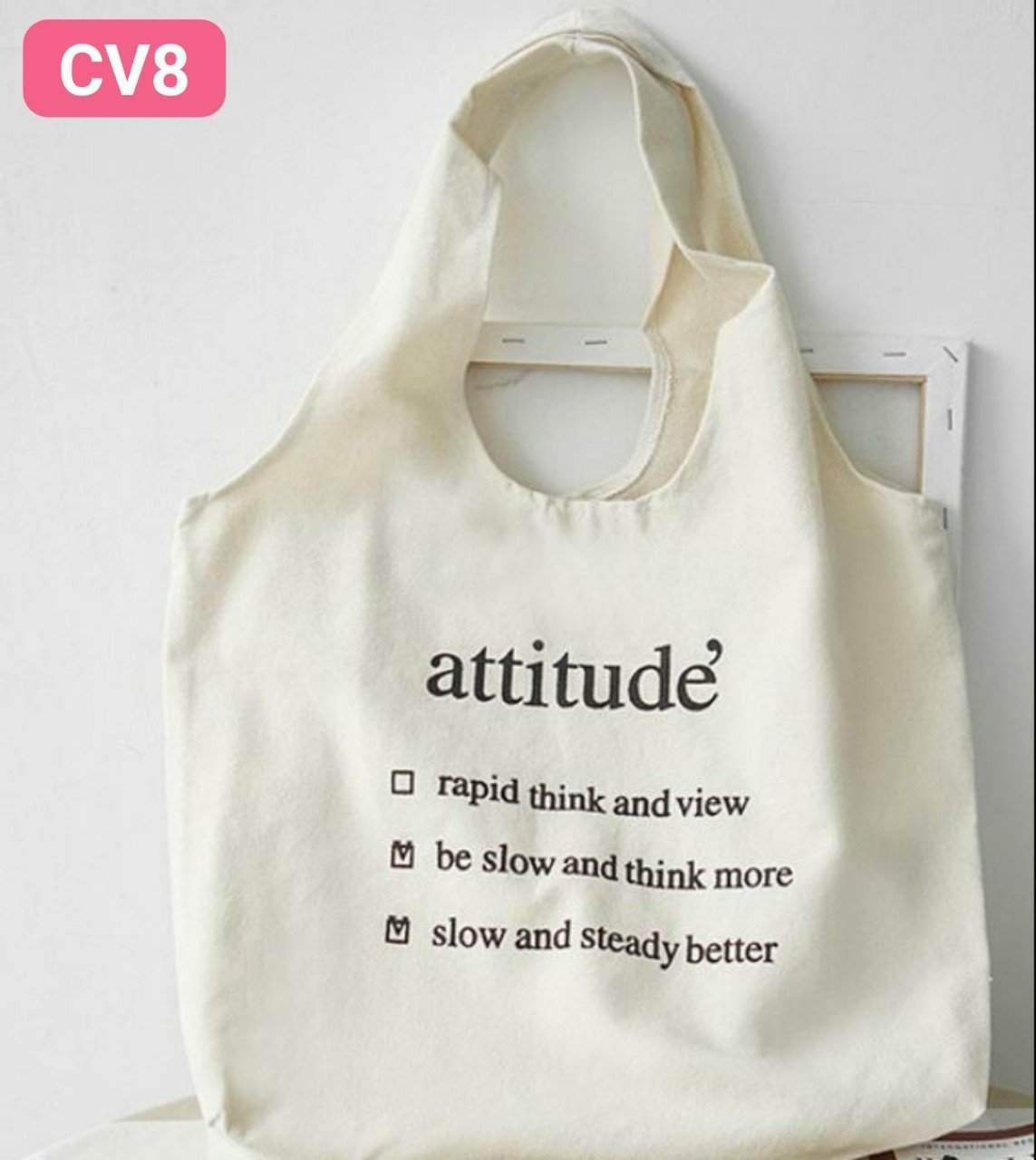 túi tote attitude hàn quốc CV8