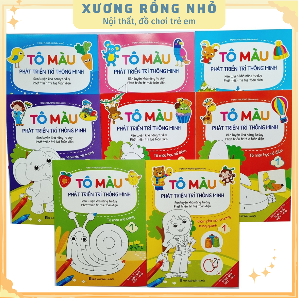 Combo đồ chơi tô màu cho bé