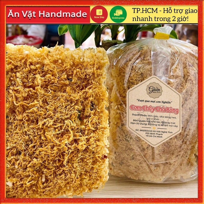( Đồ ăn vặt ) Cơm cháy chà bông Sài Gòn