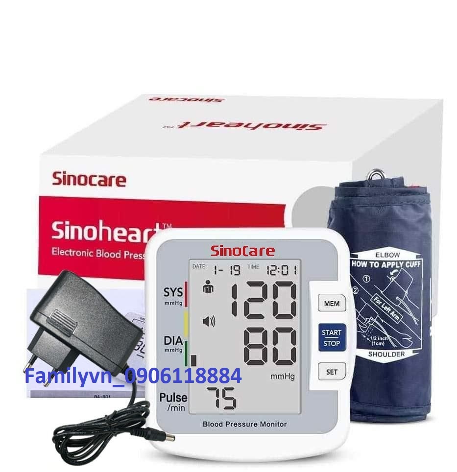 Máy đo huyết áp bắp tay Sinoheart BA-801