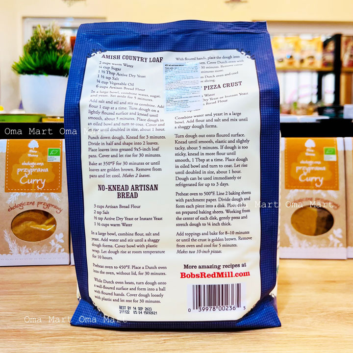 [ Bob's Red Mill ] Bột mì Artisan Bread Flour 2,27kg