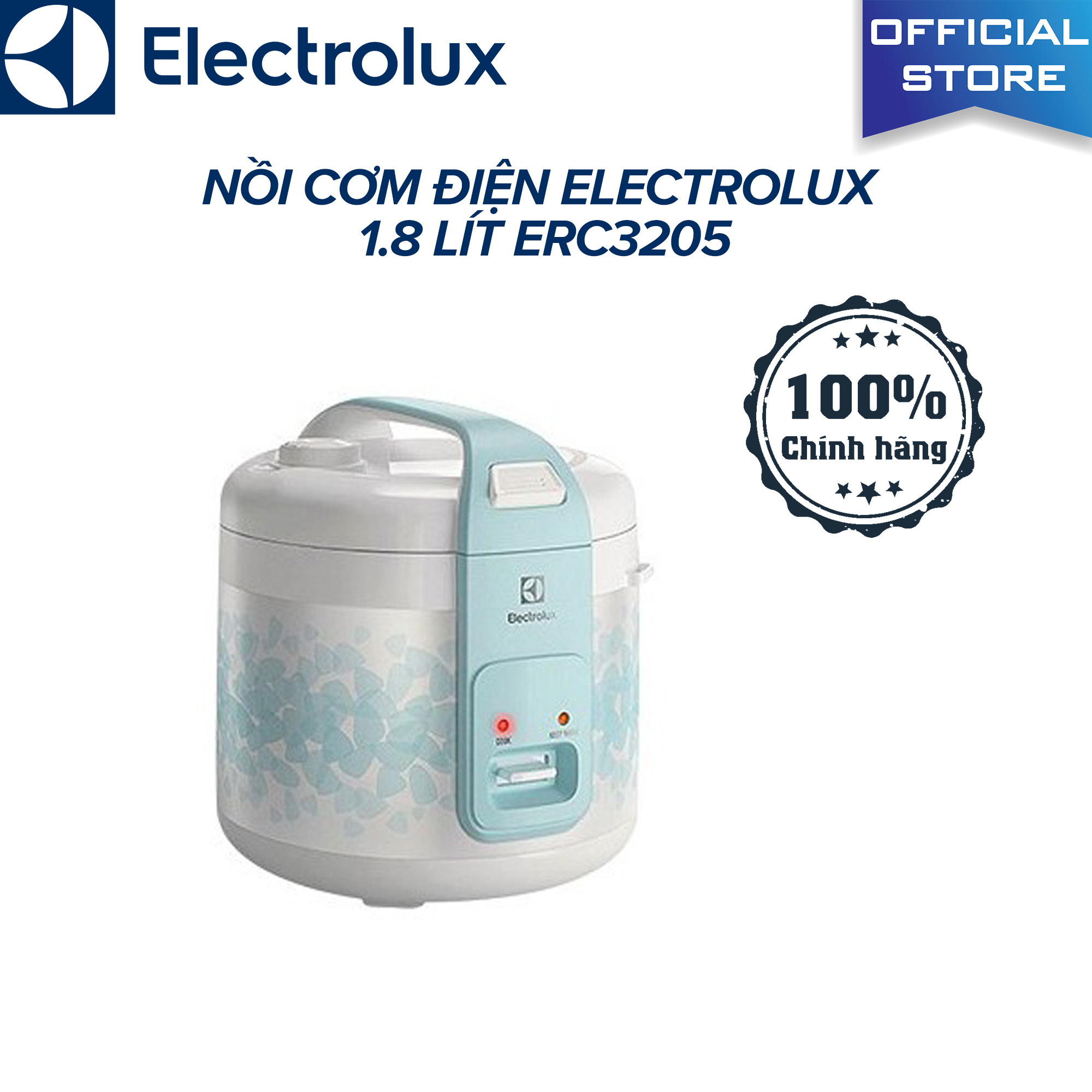 [HCM]Nồi cơm điện Electrolux 1.8 lít ERC3205