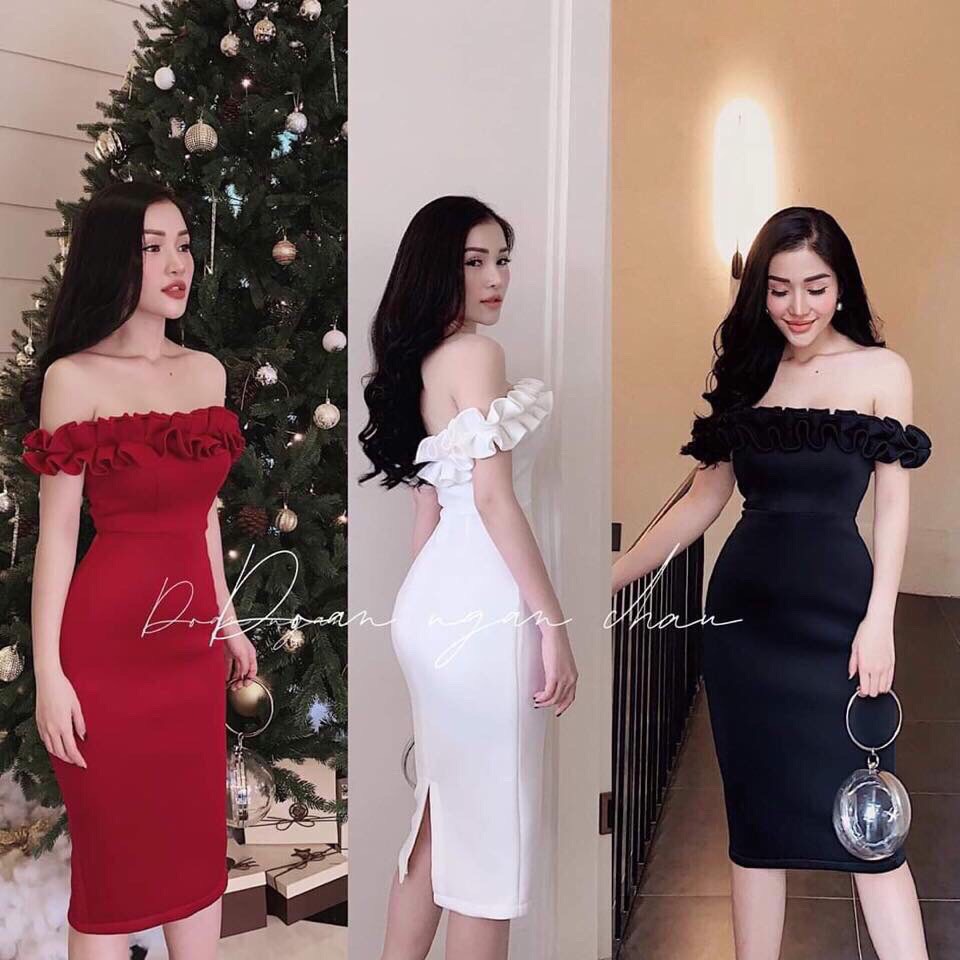 ĐẦM BODY DỰ TIỆC CÚP NGỰC CÁCH ĐIỆU DÀNH CHO CÁC CHỊ EM DT