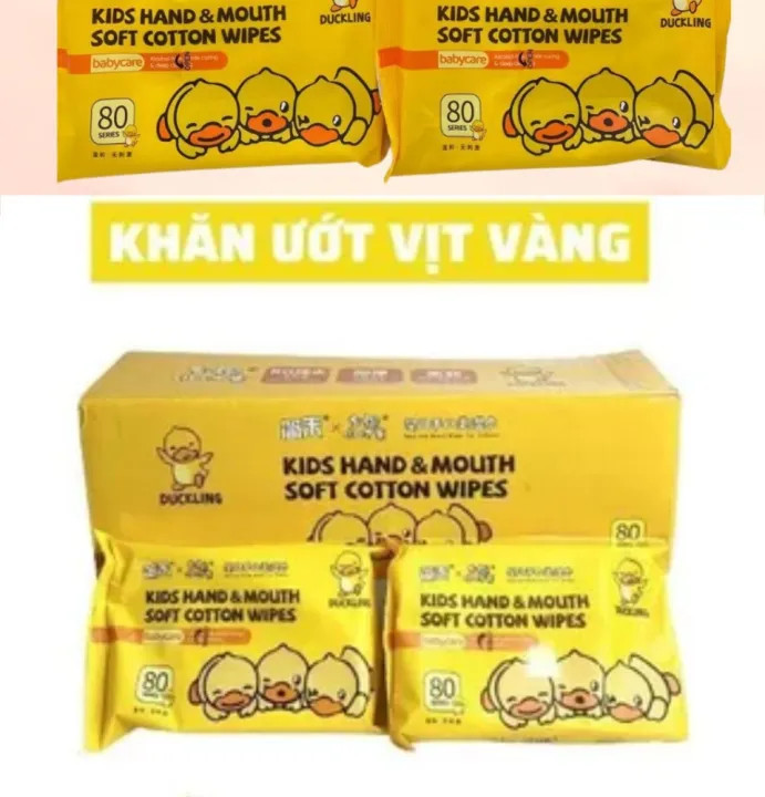Thùng 10 Bịch Khăn Giấy Ướt Con Vịt, Khăn Giấy Ướt Con Vịt Siêu Hot
