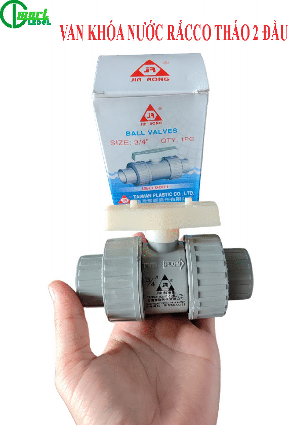 Van khóa nước rắc co tháo rời 2 đầu phi 21-27-34-42-49 jia rong