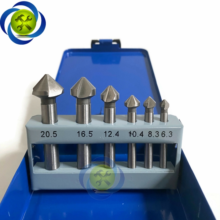 Bộ mũi phay đầu dù 6 cây L+R+T LRT-PD01