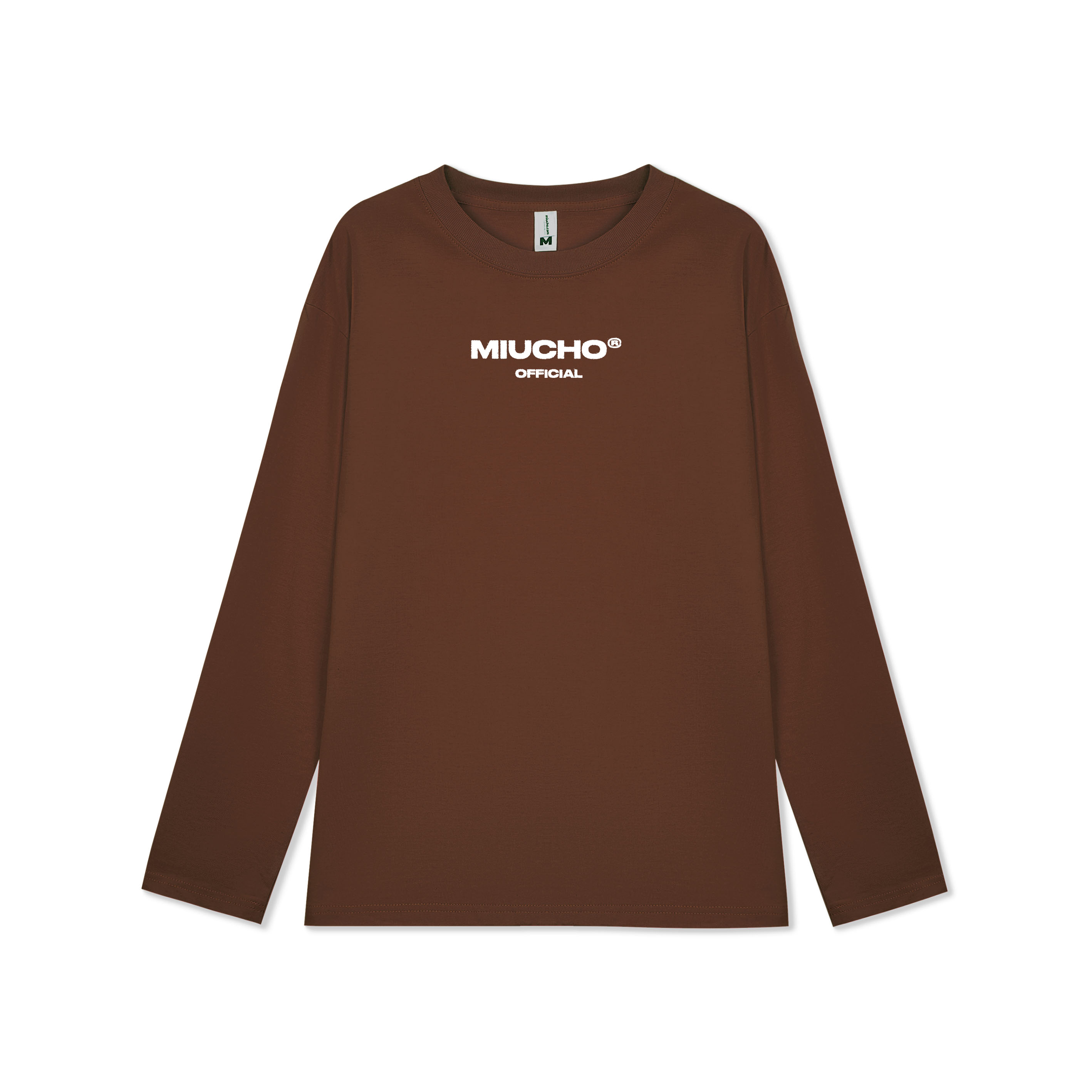 Áo tay dài nữ nhiều màu Miucho AD007 chất cotton co giãn in basic