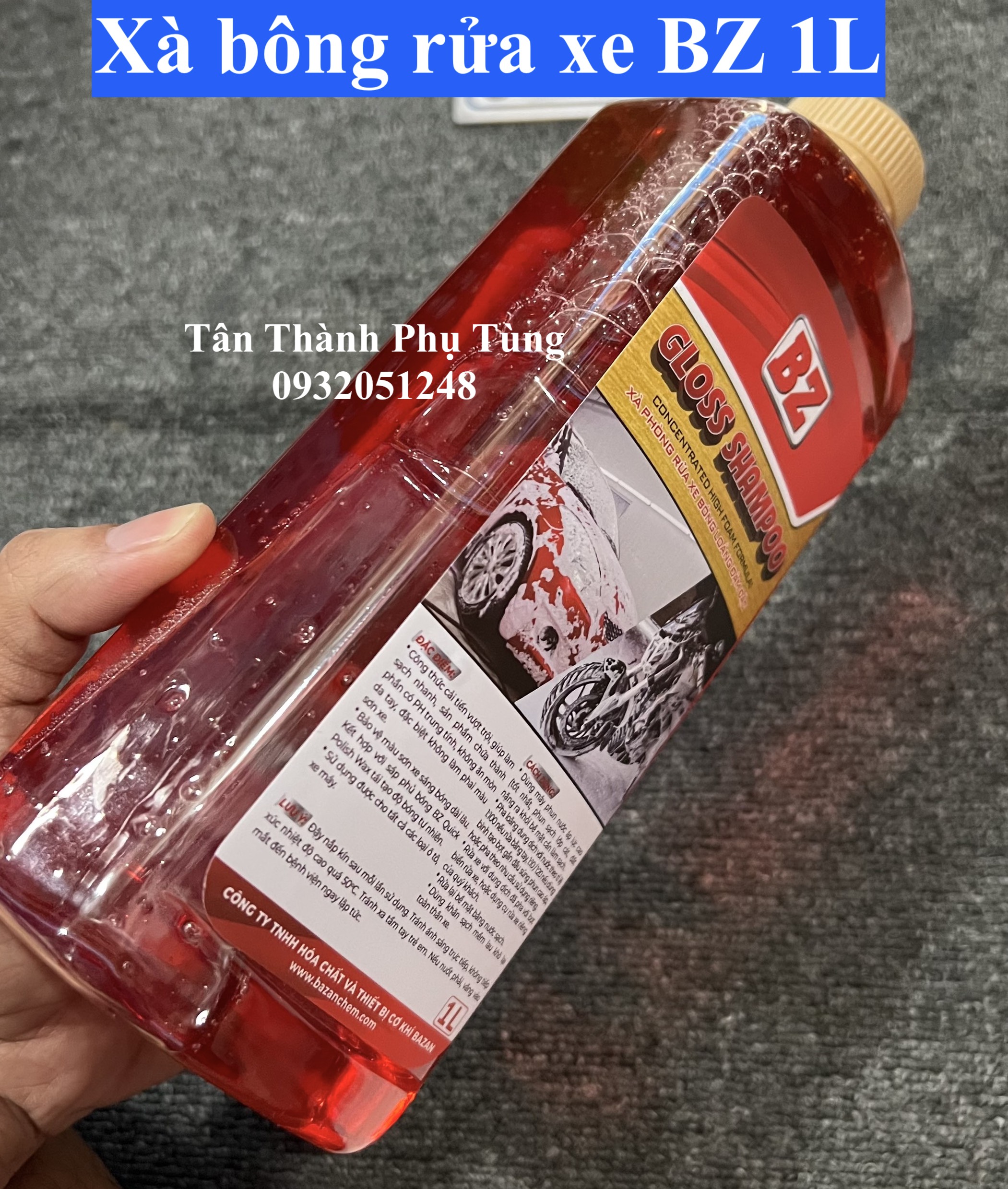 Xà bông rửa xe BZ siêu sạch 1L