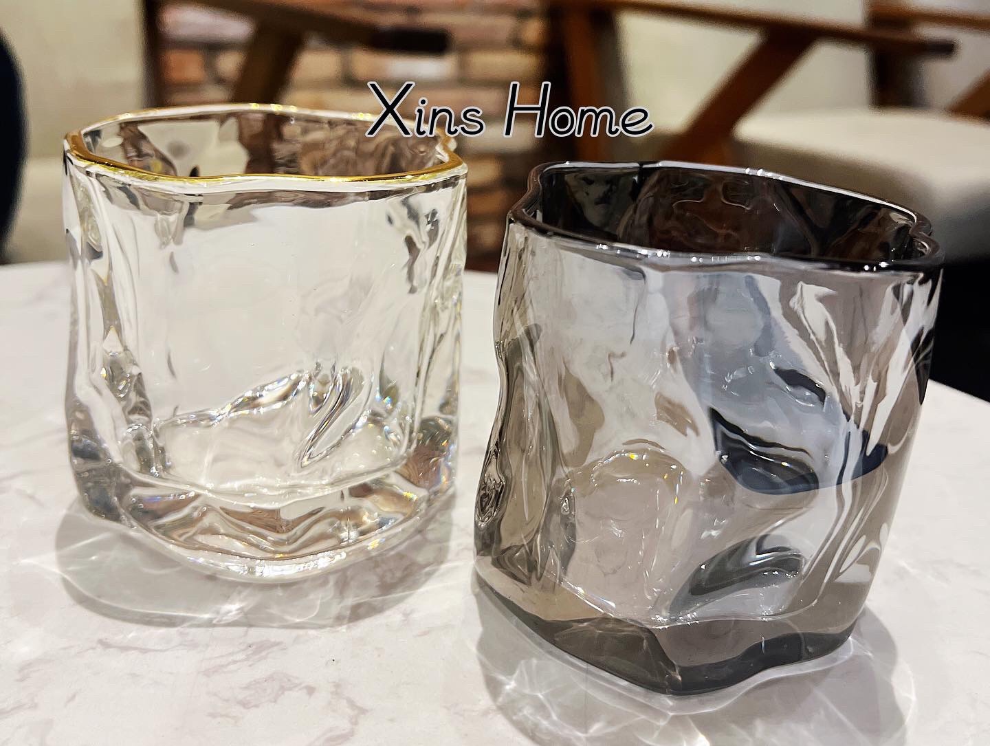 Ly thủy tinh pha lê /ly rượu whisky/Instagram Hot style280ml