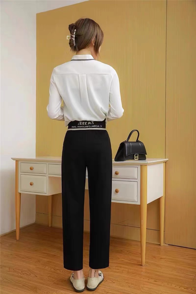 Quần Baggy Nữ Cạp Cao Chất Umi Hàn Co Giãn 4 Chiều
